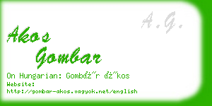 akos gombar business card